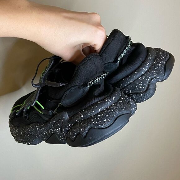 Adidas Ozweego Lace Up Black Sneakers Size 7 - Picture 7 of 9